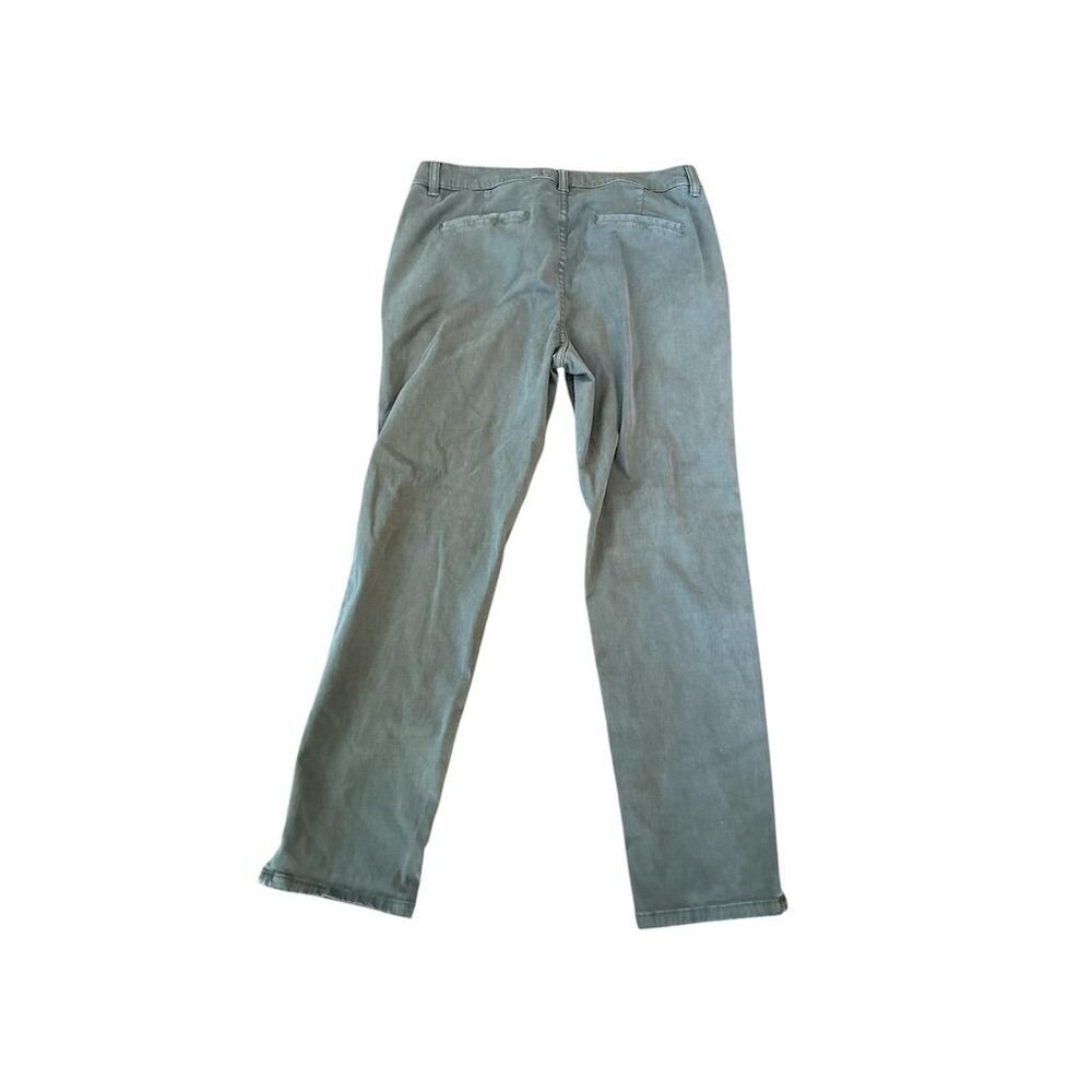 Women's Lila Ryan Pants Size 8 Green Casual Flat Front inseam 27